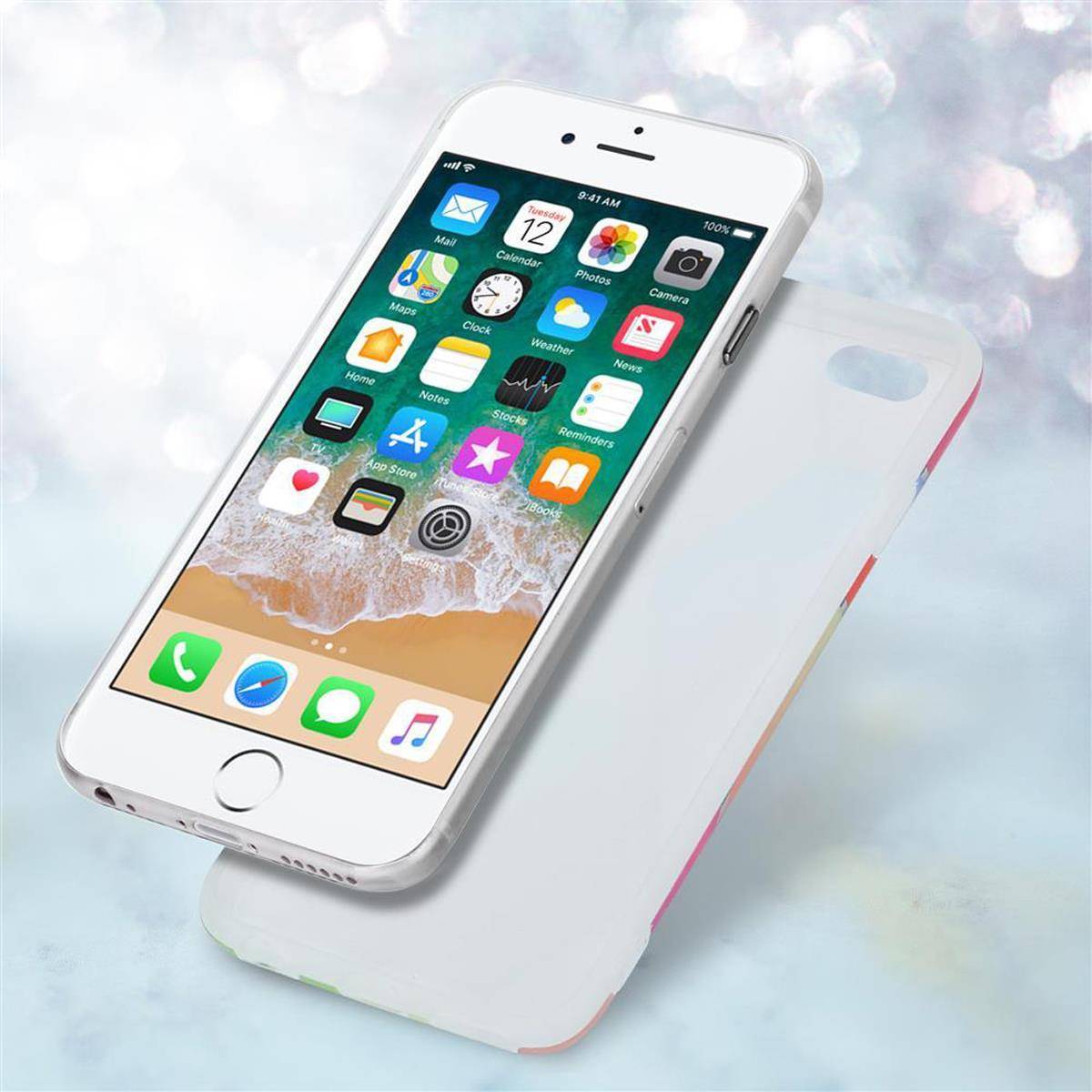 Cadorabo Schutzhülle für Apple iPhone 6 / 6S Hülle in Rosa TPU Handyhülle Etui Case Cover