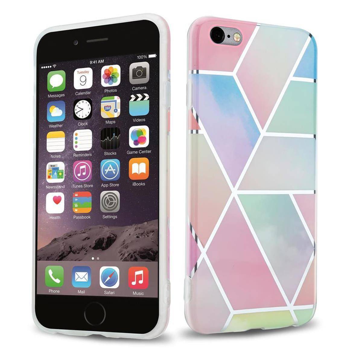 Cadorabo Schutzhülle für Apple iPhone 6 PLUS / 6S PLUS Hülle in Rosa TPU Handyhülle Etui Case Cover