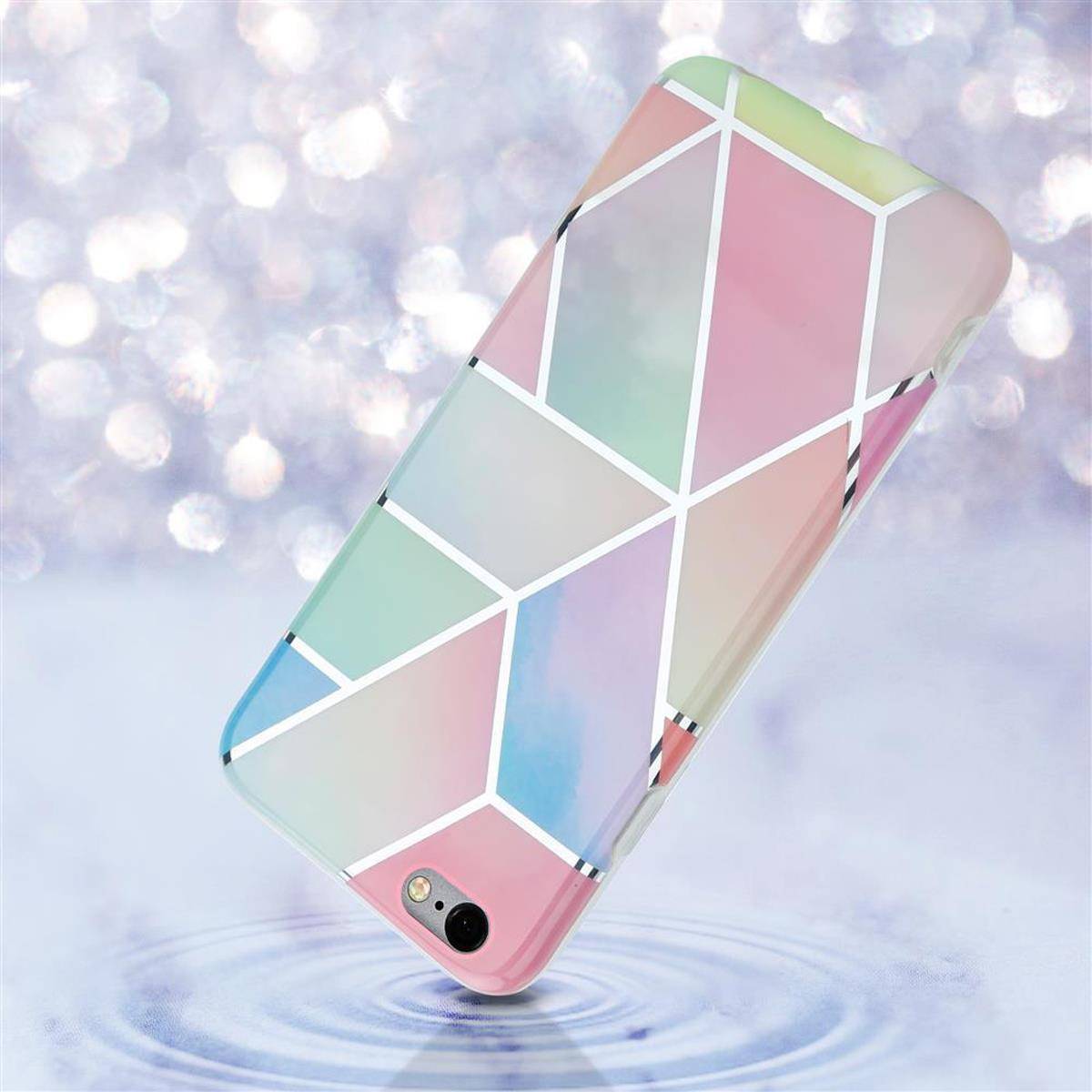 Cadorabo Schutzhülle für Apple iPhone 6 PLUS / 6S PLUS Hülle in Rosa TPU Handyhülle Etui Case Cover