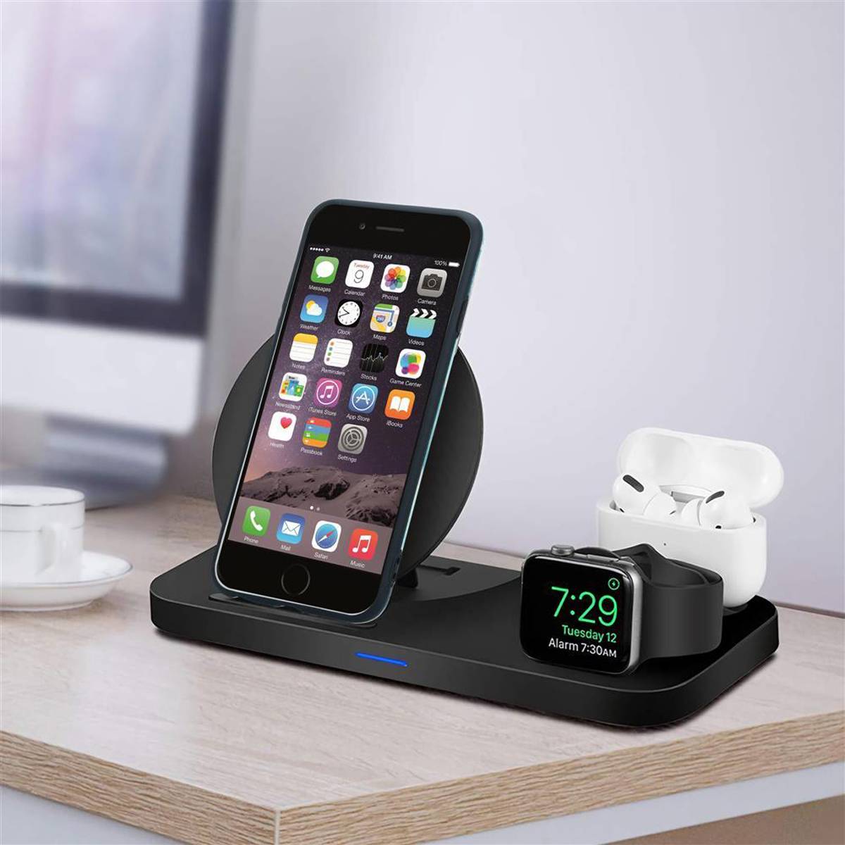 Cadorabo Schutzhülle für Apple iPhone 6 PLUS / 6S PLUS Hülle in Blau TPU Handyhülle Etui Case Cover