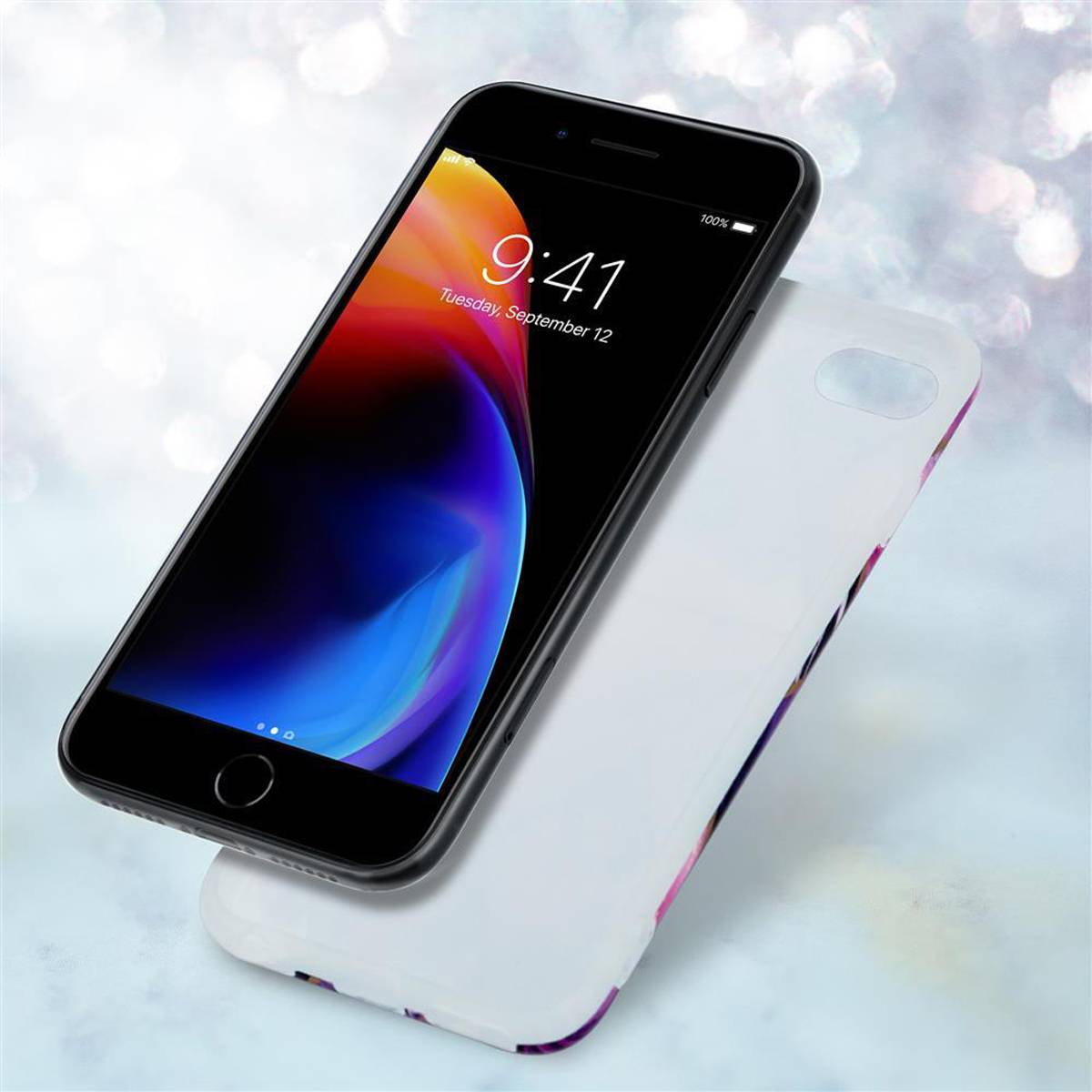 Cadorabo Schutzhülle für Apple iPhone 7 / 7S / 8 / SE 2020 Hülle in Lila TPU Handyhülle Etui Case Cover