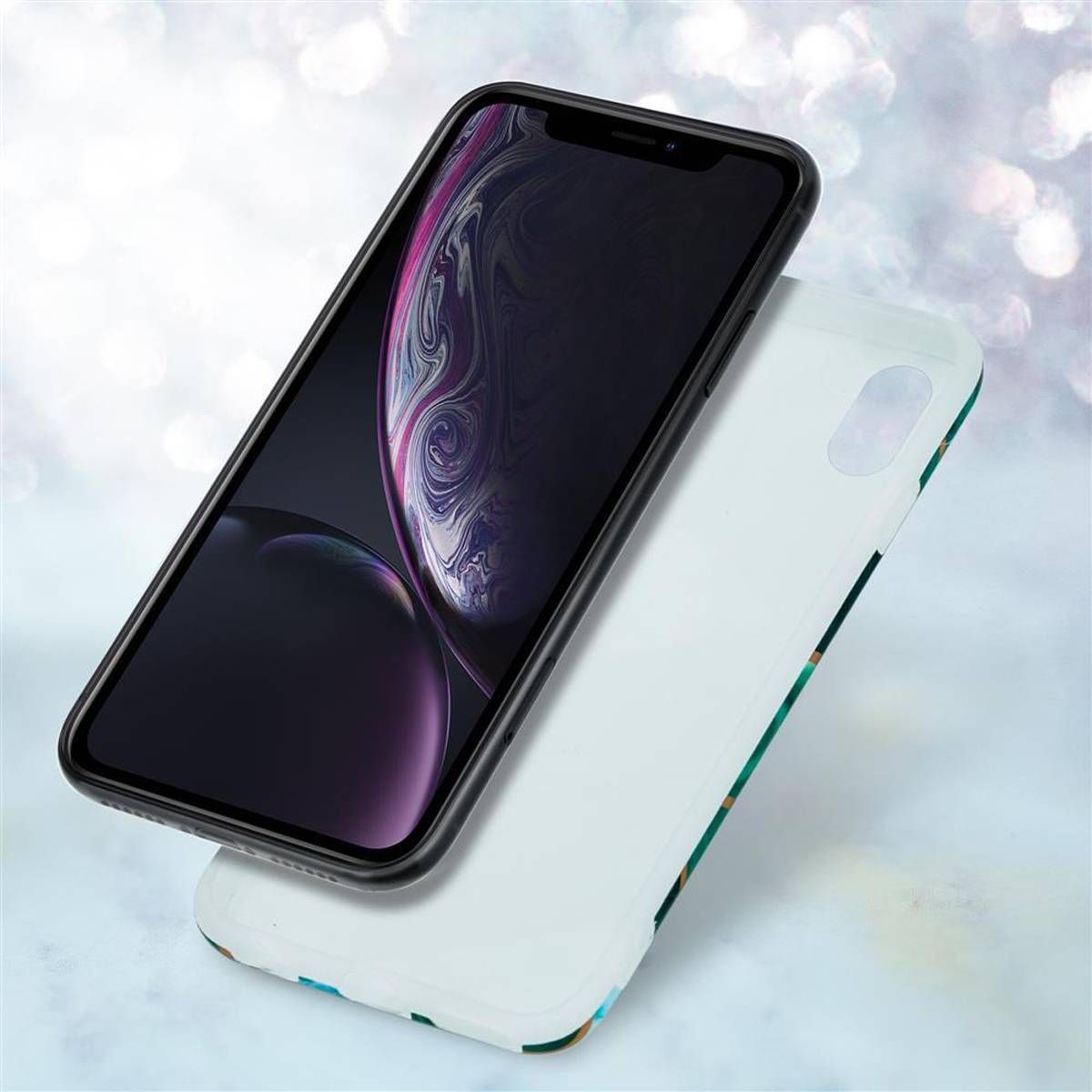 Cadorabo Schutzhülle für Apple iPhone XR Hülle in Grün TPU Handyhülle Etui Case Cover