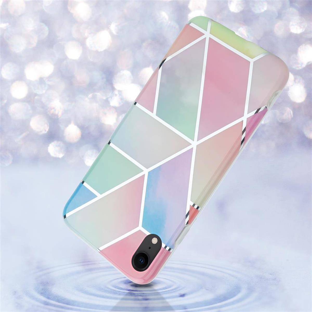 Cadorabo Schutzhülle für Apple iPhone XR Hülle in Rosa TPU Handyhülle Etui Case Cover