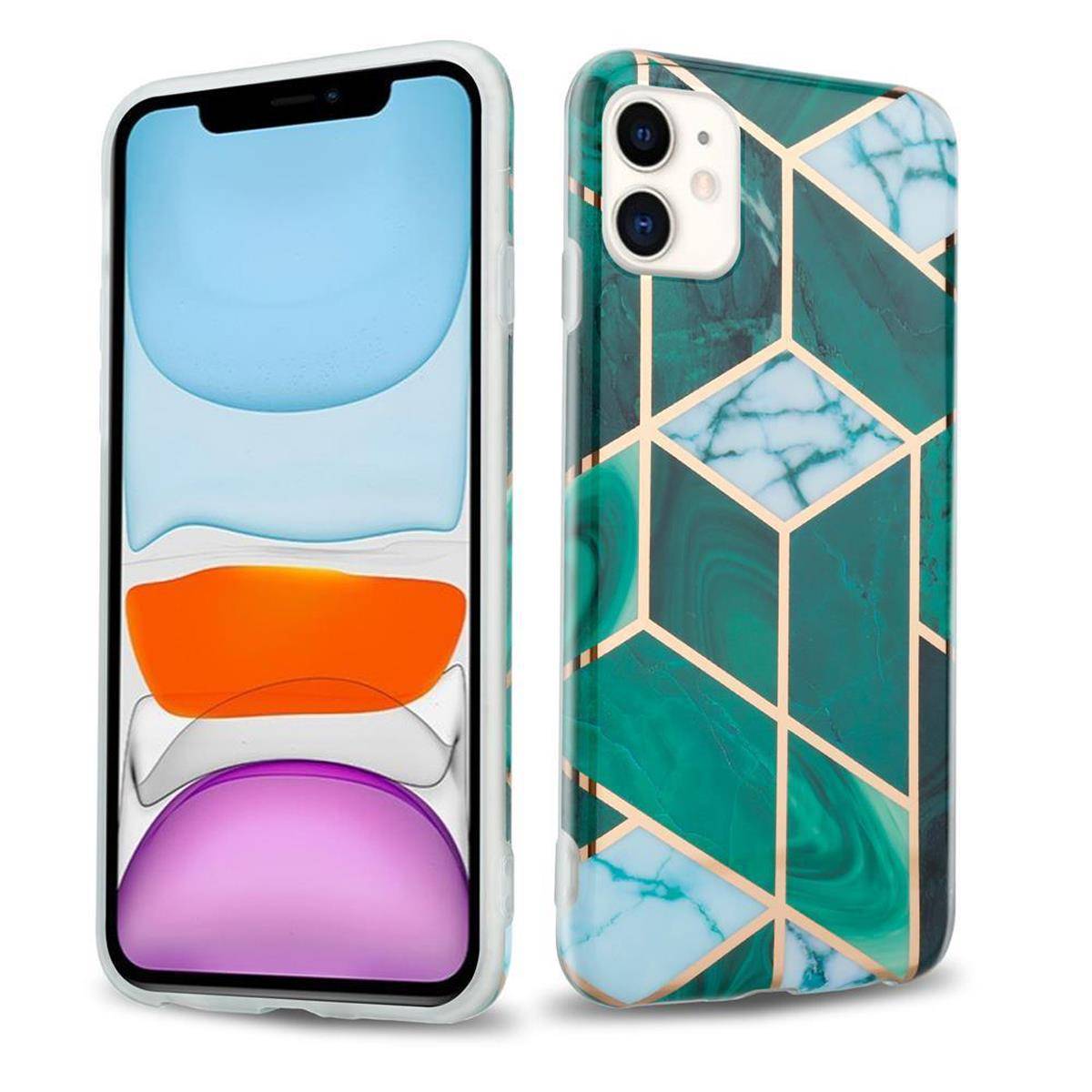 Cadorabo Schutzhülle für Apple iPhone 11 Hülle in Grün TPU Handyhülle Etui Case Cover