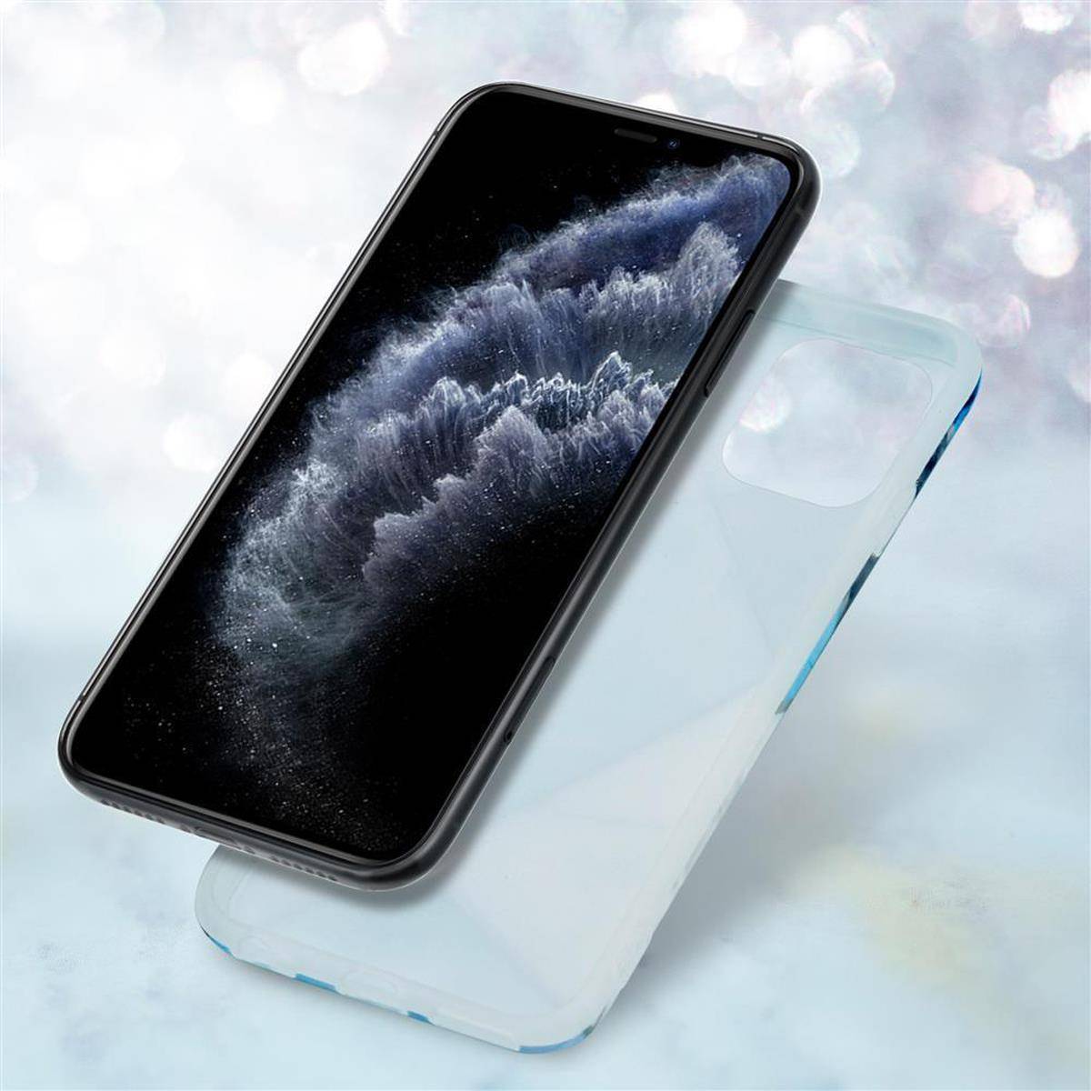 Cadorabo Schutzhülle für Apple iPhone 11 PRO Hülle in Blau TPU Handyhülle Etui Case Cover
