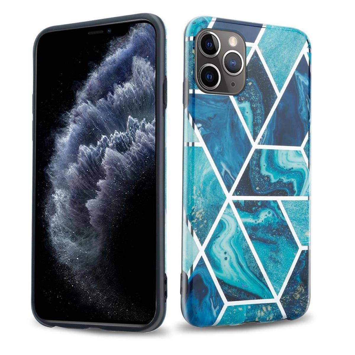 Cadorabo Schutzhülle für Apple iPhone 11 PRO Hülle in Blau TPU Handyhülle Etui Case Cover