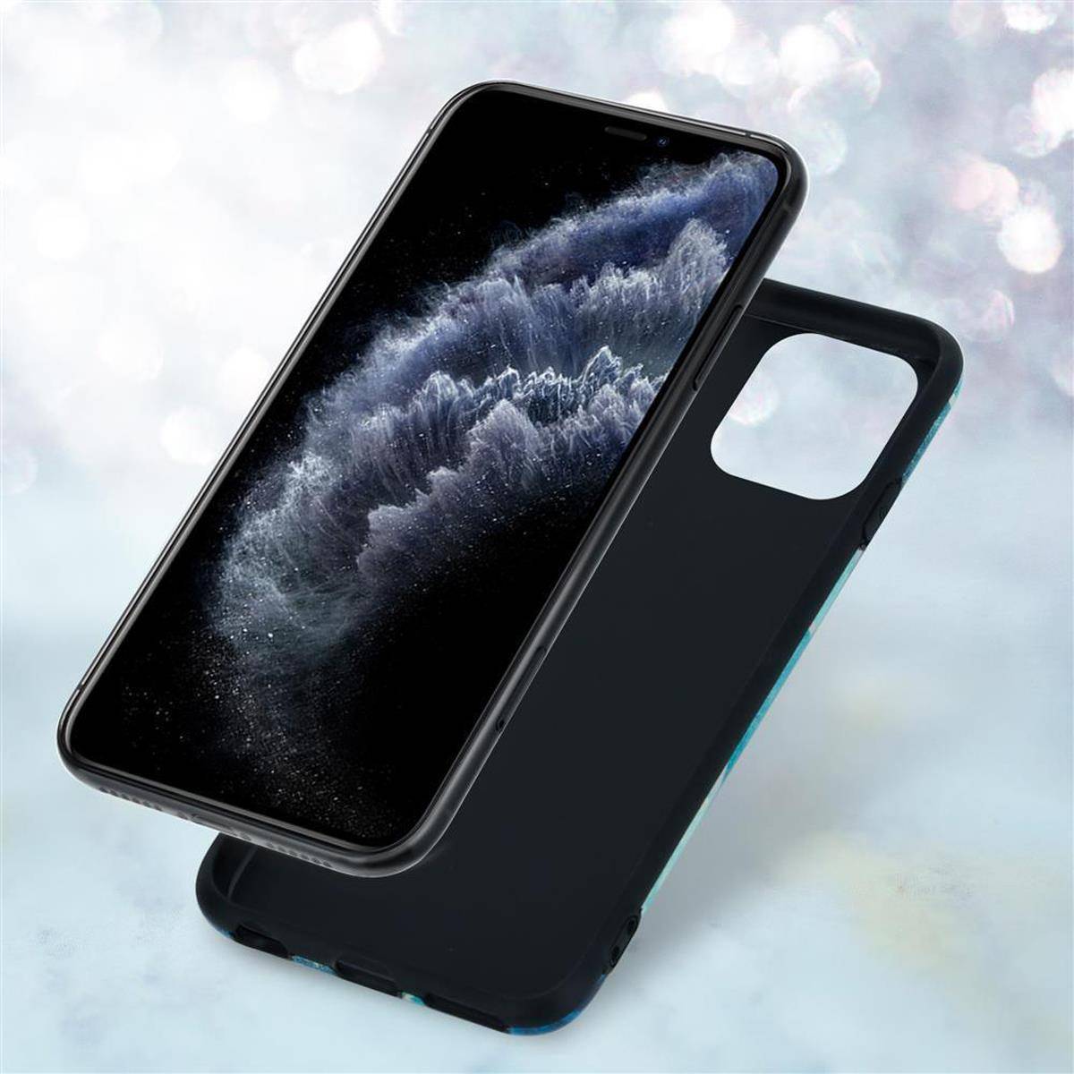 Cadorabo Schutzhülle für Apple iPhone 11 PRO Hülle in Blau TPU Handyhülle Etui Case Cover