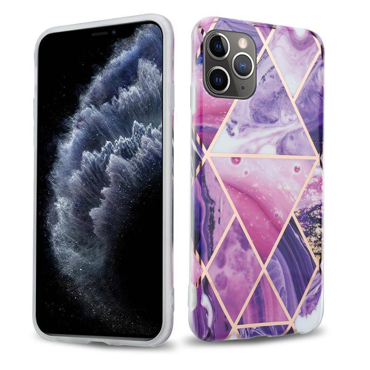Cadorabo Schutzhülle für Apple iPhone 11 PRO Hülle in Lila TPU Handyhülle Etui Case Cover