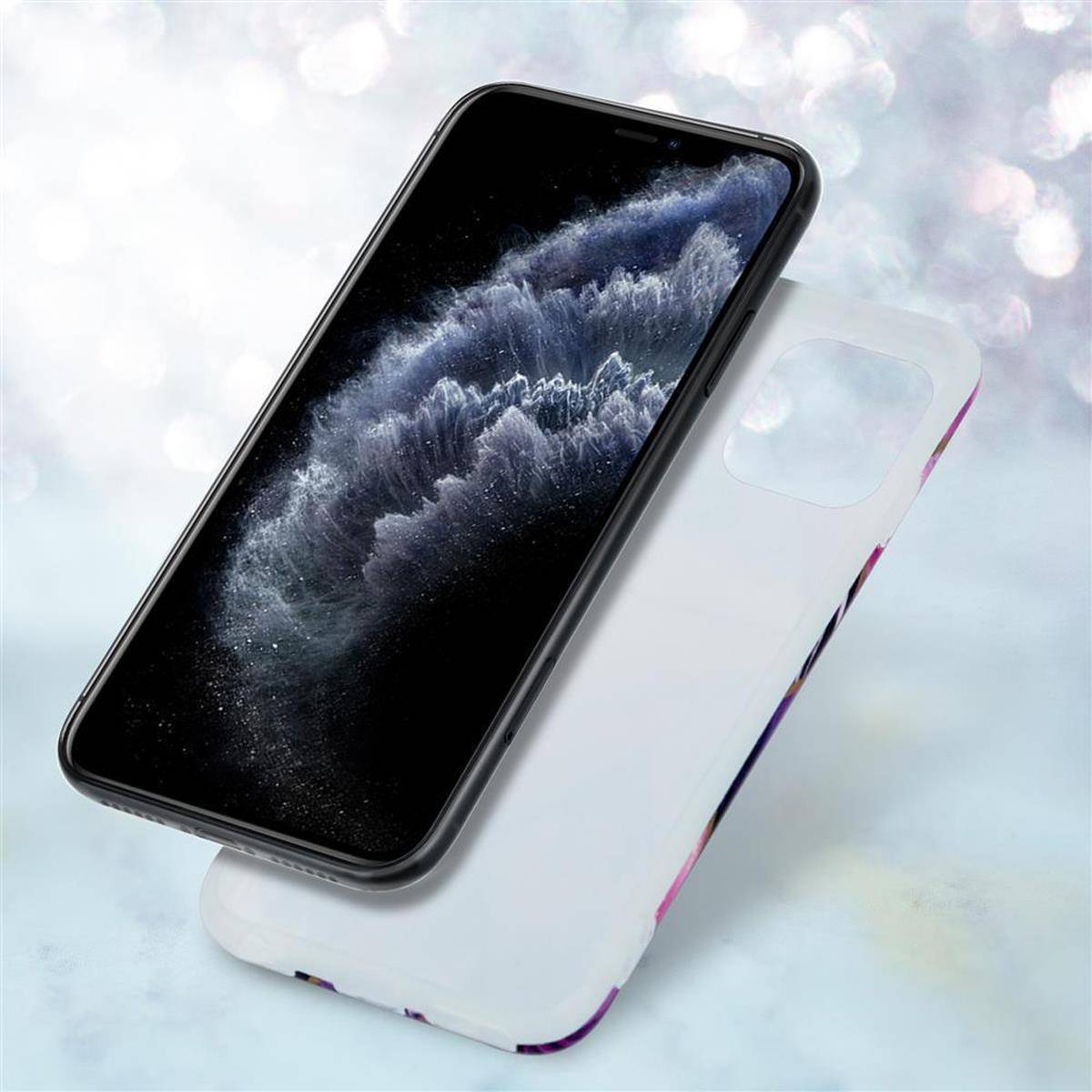 Cadorabo Schutzhülle für Apple iPhone 11 PRO Hülle in Lila TPU Handyhülle Etui Case Cover