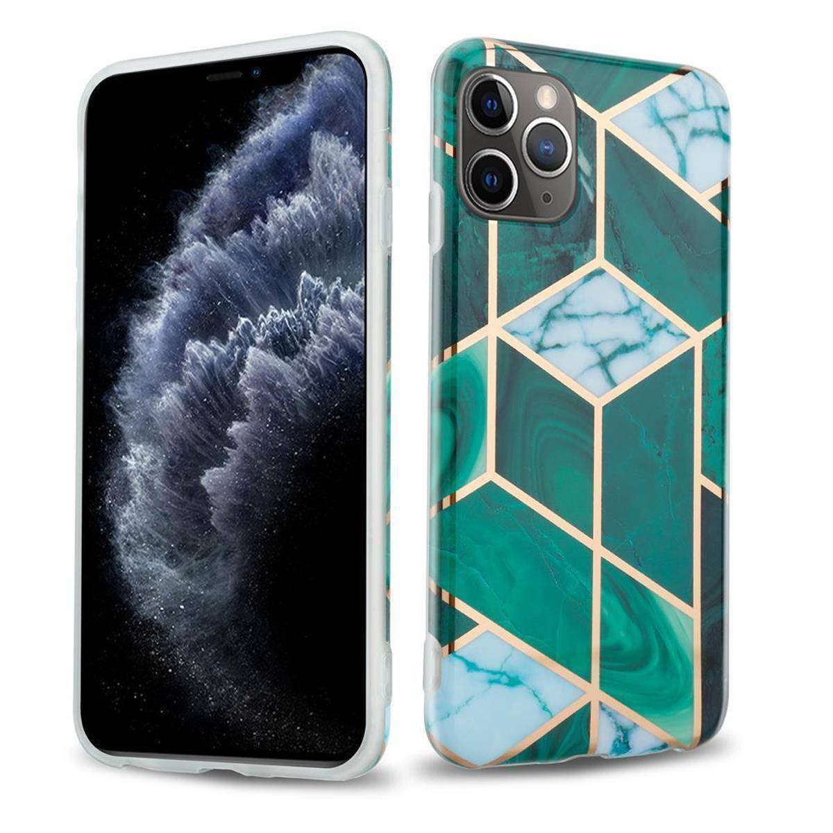 Cadorabo Schutzhülle für Apple iPhone 11 PRO MAX Hülle in Grün TPU Handyhülle Etui Case Cover