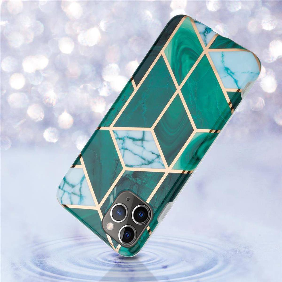 Cadorabo Schutzhülle für Apple iPhone 11 PRO MAX Hülle in Grün TPU Handyhülle Etui Case Cover