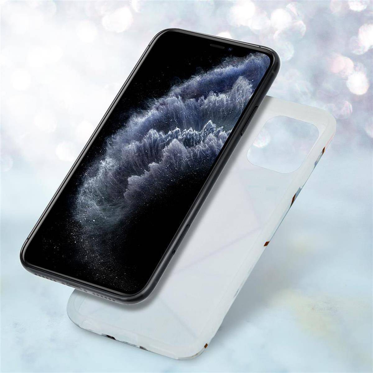 Cadorabo Schutzhülle für Apple iPhone 11 PRO MAX Hülle in Rosa TPU Handyhülle Etui Case Cover