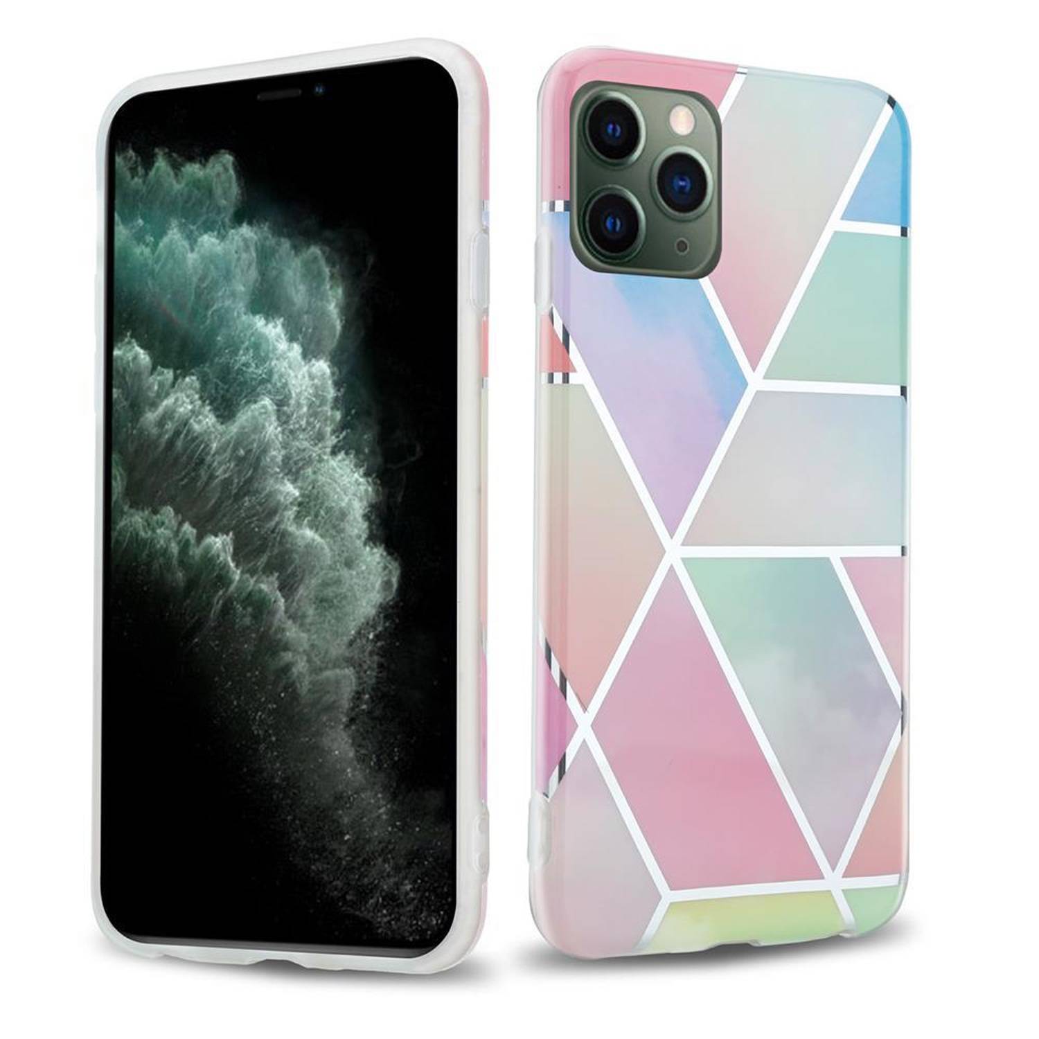 Cadorabo Schutzhülle für Apple iPhone 12 MINI Hülle in Rosa TPU Handyhülle Etui Case Cover