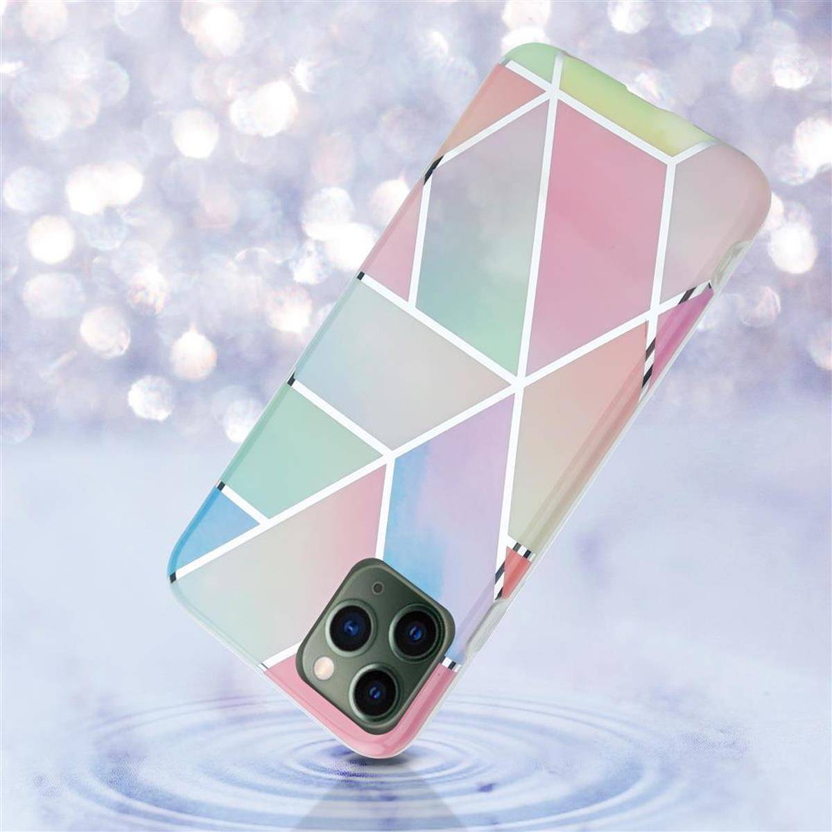 Cadorabo Schutzhülle für Apple iPhone 12 MINI Hülle in Rosa TPU Handyhülle Etui Case Cover