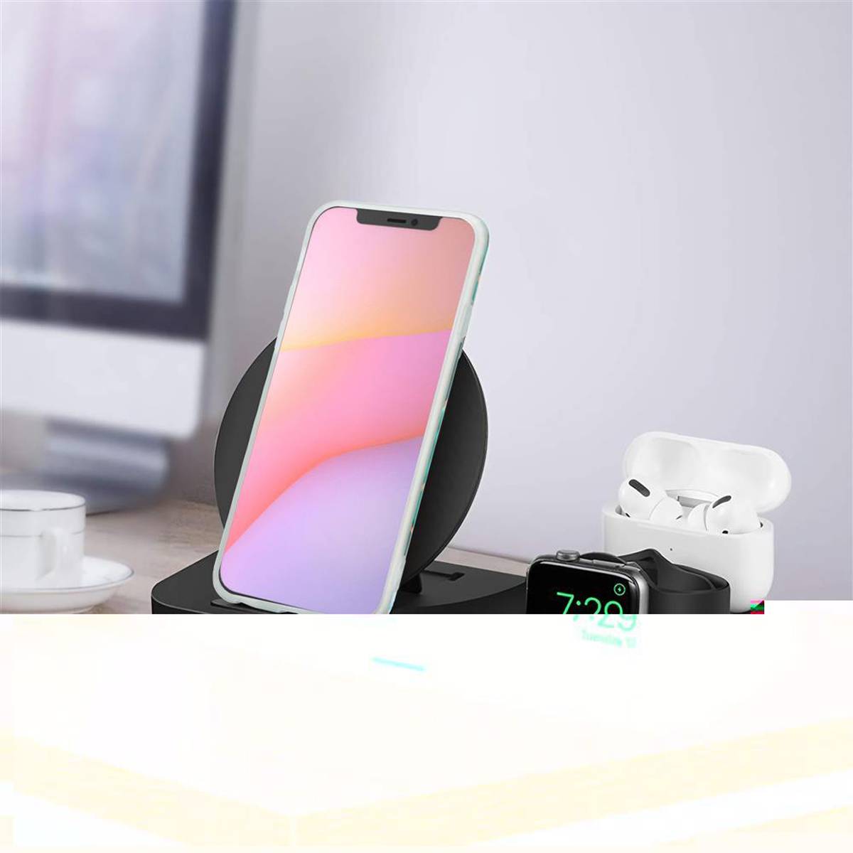 Cadorabo Schutzhülle für Apple iPhone 12 / 12 PRO Hülle in Grün TPU Handyhülle Etui Case Cover