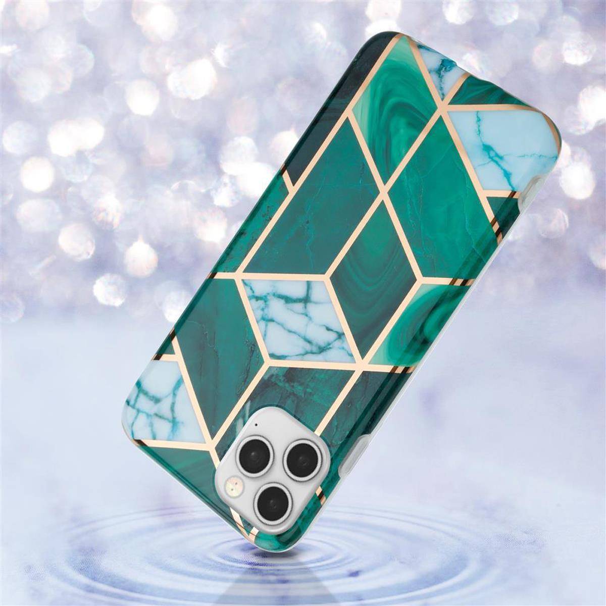 Cadorabo Schutzhülle für Apple iPhone 12 / 12 PRO Hülle in Grün TPU Handyhülle Etui Case Cover