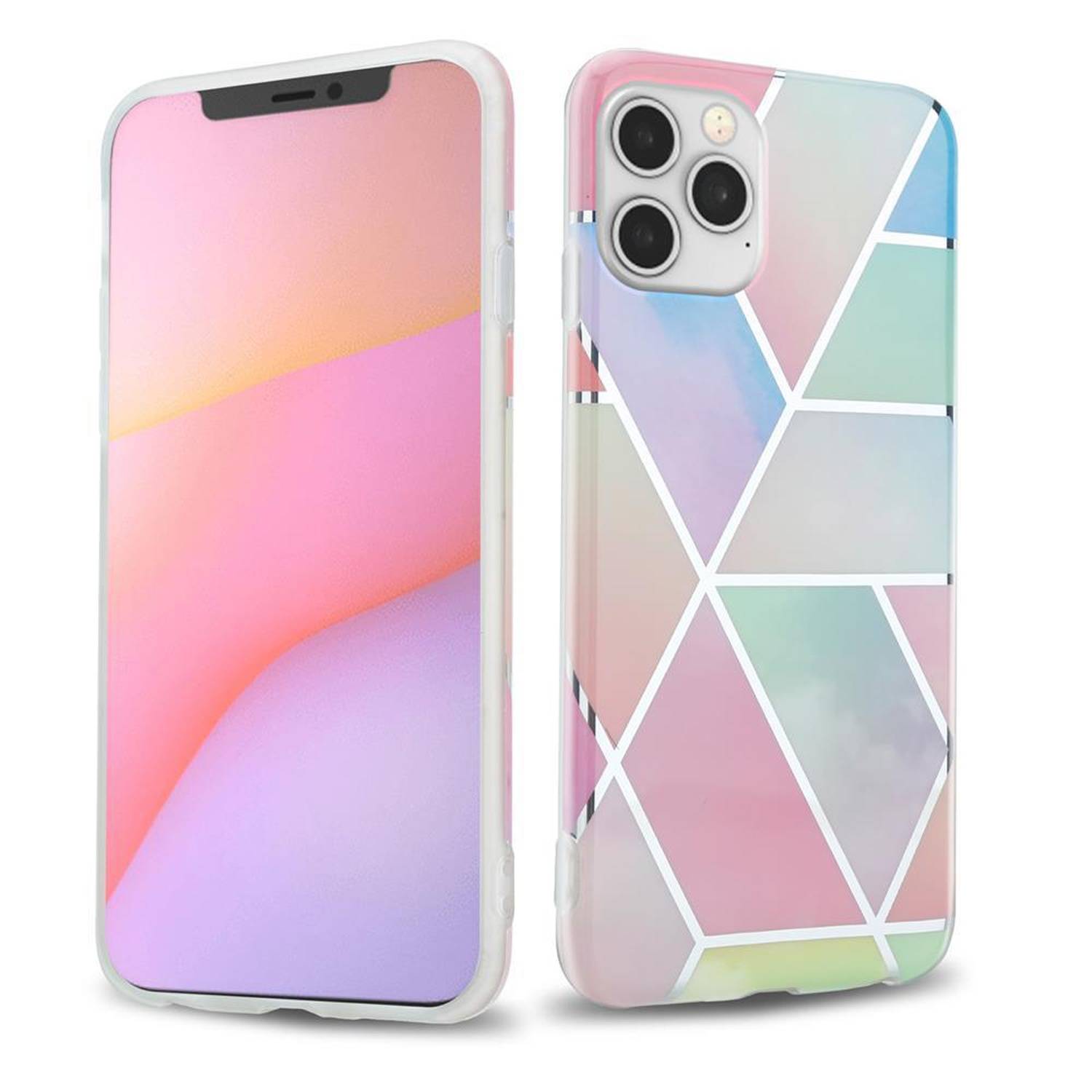 Cadorabo Schutzhülle für Apple iPhone 12 / 12 PRO Hülle in Rosa TPU Handyhülle Etui Case Cover
