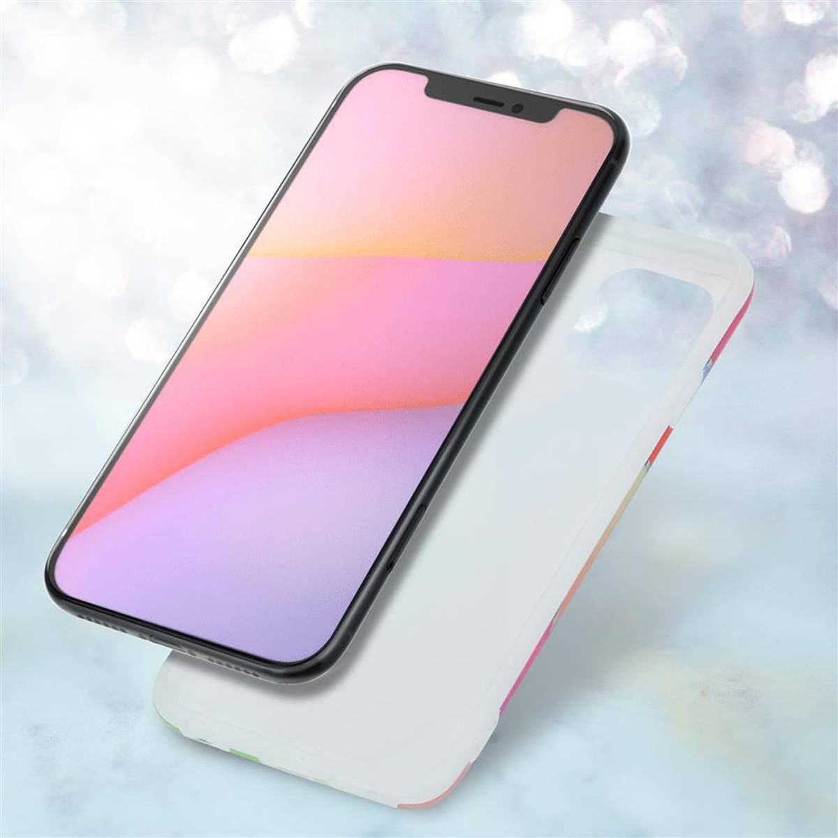 Cadorabo Schutzhülle für Apple iPhone 12 / 12 PRO Hülle in Rosa TPU Handyhülle Etui Case Cover
