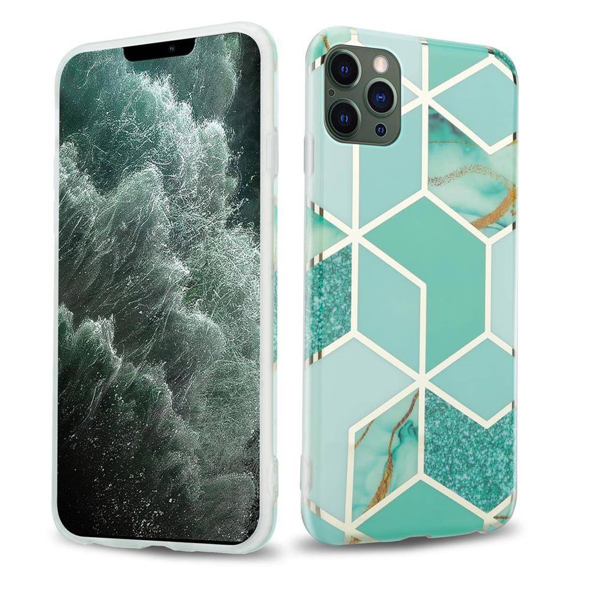 Cadorabo Schutzhülle für Apple iPhone 12 PRO MAX Hülle in Grün TPU Handyhülle Etui Case Cover