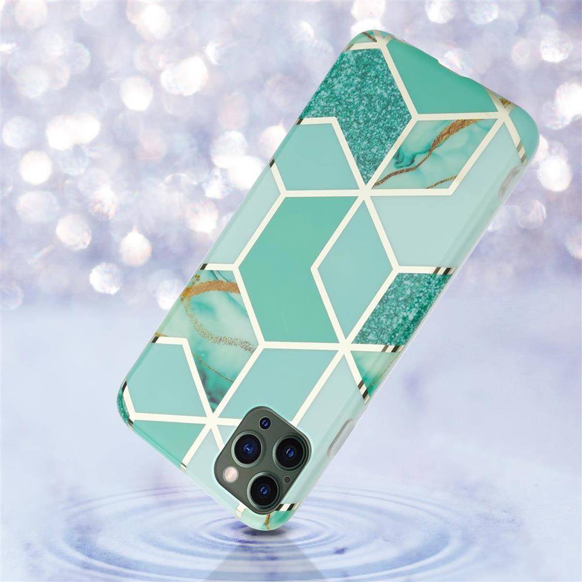 Cadorabo Schutzhülle für Apple iPhone 12 PRO MAX Hülle in Grün TPU Handyhülle Etui Case Cover