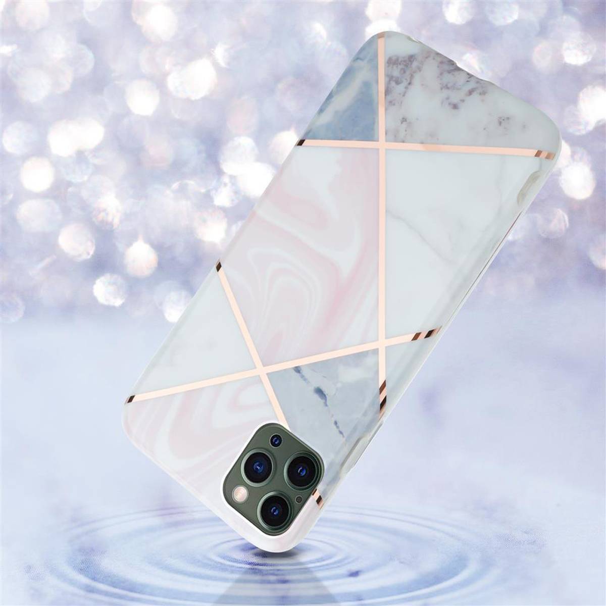 Cadorabo Schutzhülle für Apple iPhone 12 PRO MAX Hülle in Rosa TPU Handyhülle Etui Case Cover