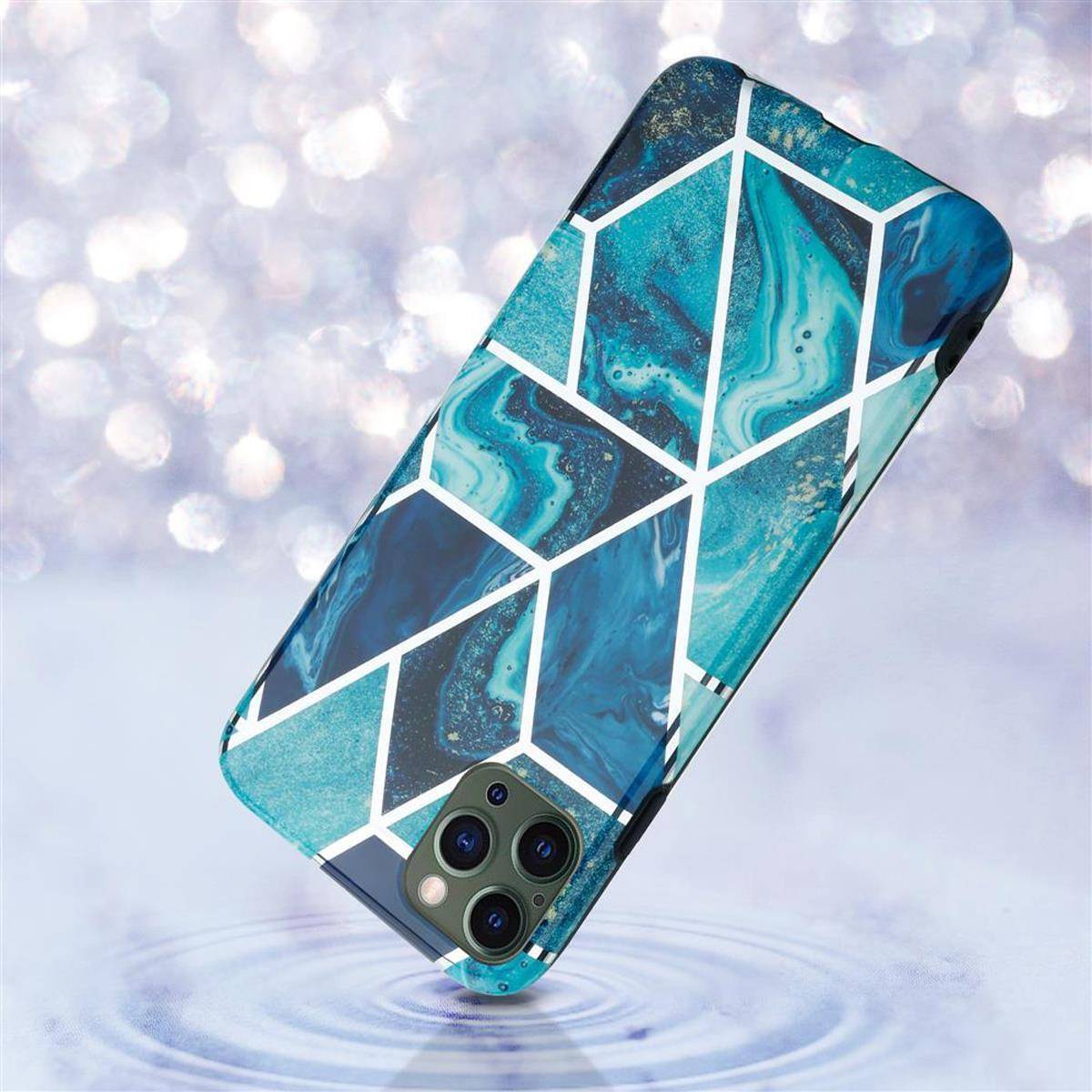 Cadorabo Schutzhülle für Apple iPhone 12 PRO MAX Hülle in Blau TPU Handyhülle Etui Case Cover