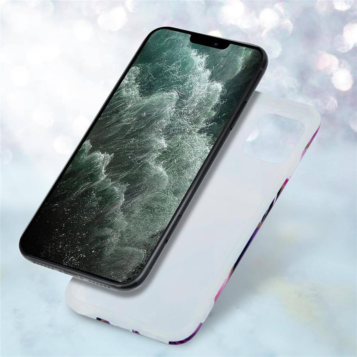 Cadorabo Schutzhülle für Apple iPhone 12 PRO MAX Hülle in Lila TPU Handyhülle Etui Case Cover