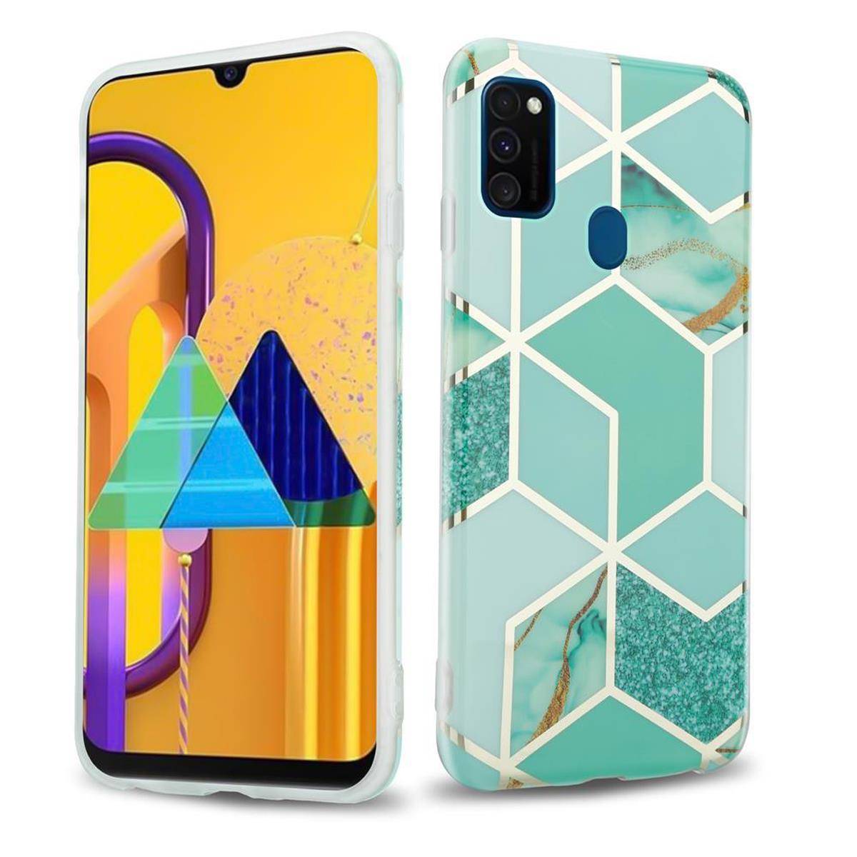 Cadorabo Schutzhülle für Huawei P20 LITE 2018 / NOVA 3E Hülle in Grün TPU Handyhülle Etui Case Cover