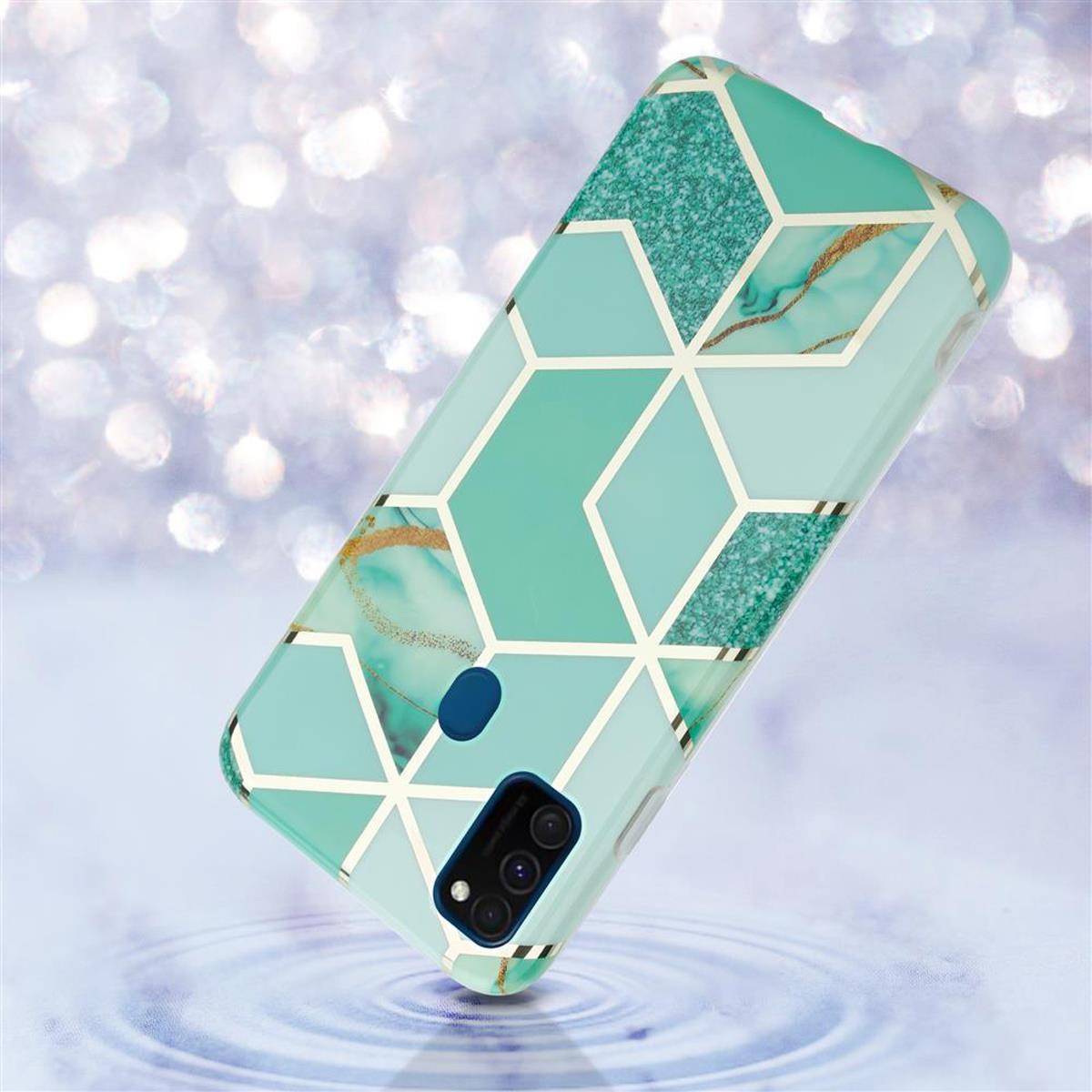 Cadorabo Schutzhülle für Huawei P20 LITE 2018 / NOVA 3E Hülle in Grün TPU Handyhülle Etui Case Cover