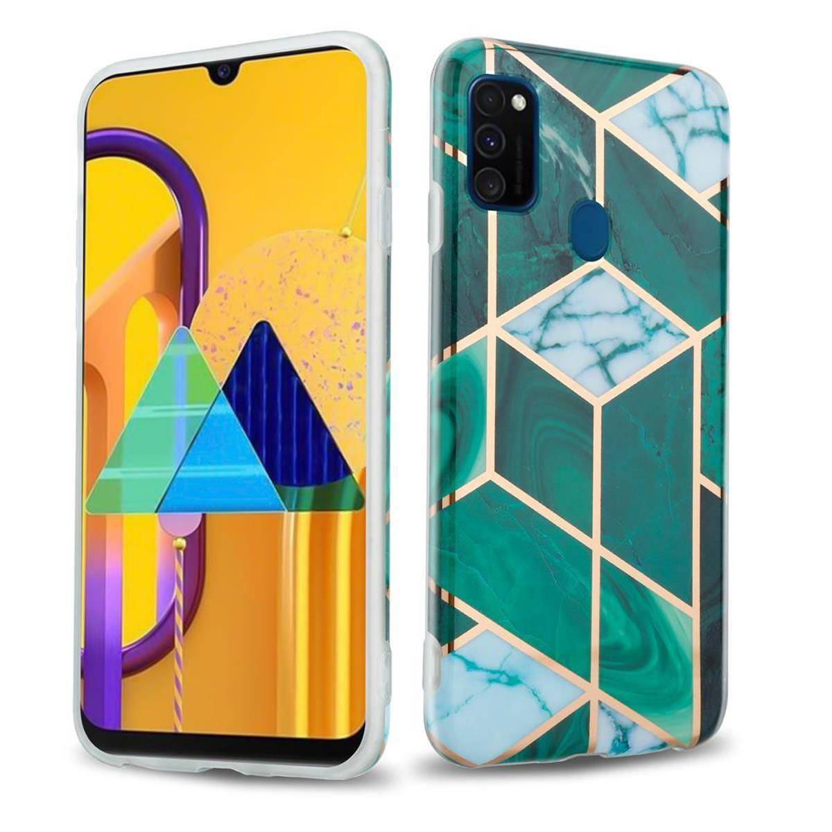 Cadorabo Schutzhülle für Huawei P20 LITE 2018 / NOVA 3E Hülle in Grün TPU Handyhülle Etui Case Cover