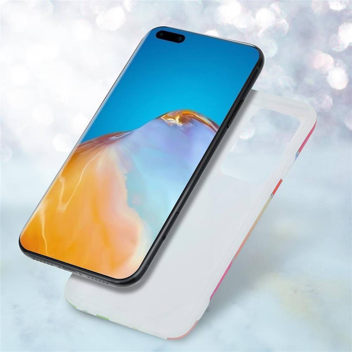 Cadorabo Schutzhülle für Huawei P40 Hülle in Rosa TPU Handyhülle Etui Case Cover