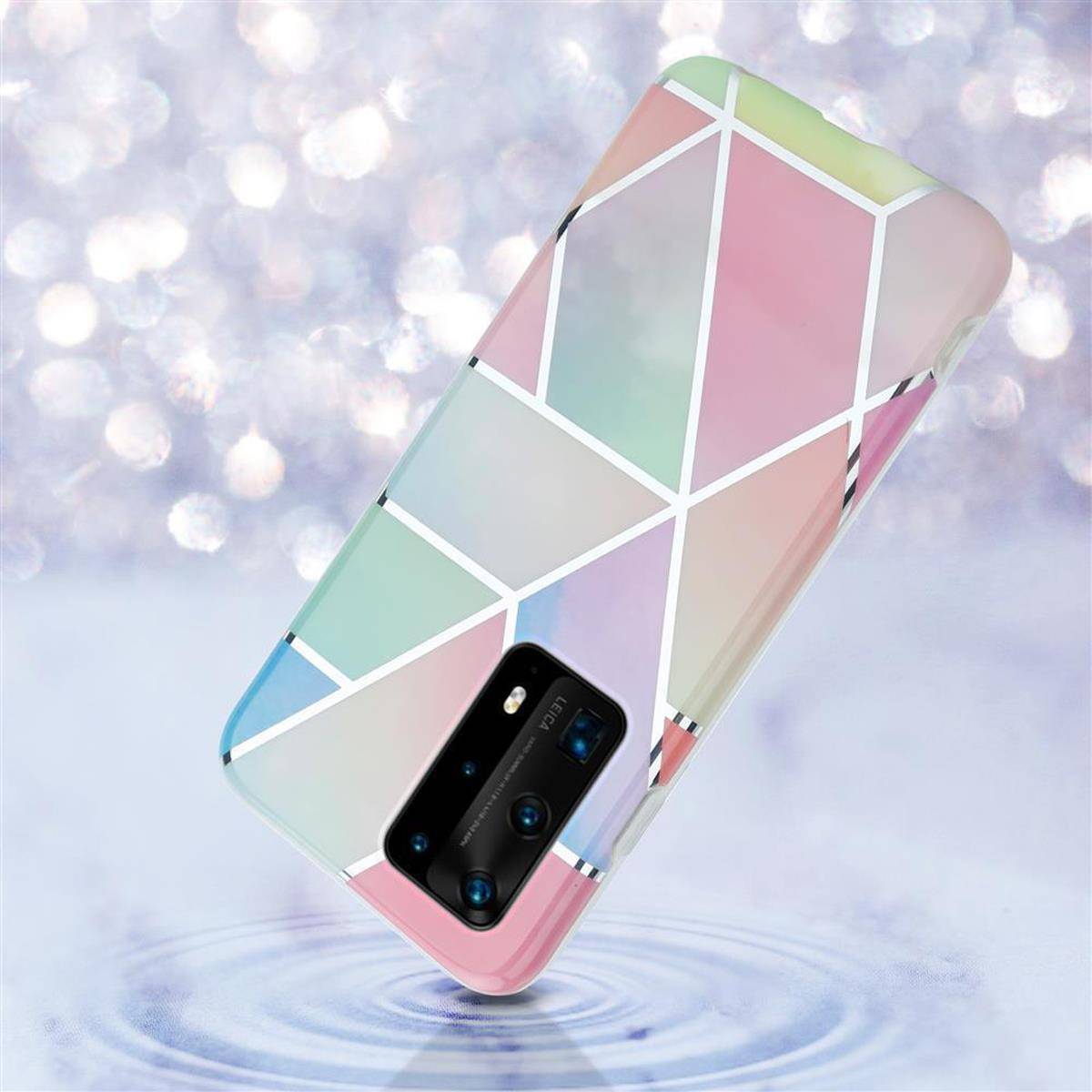 Cadorabo Schutzhülle für Huawei P40 PRO / P40 PRO+ Hülle in Rosa TPU Handyhülle Etui Case Cover