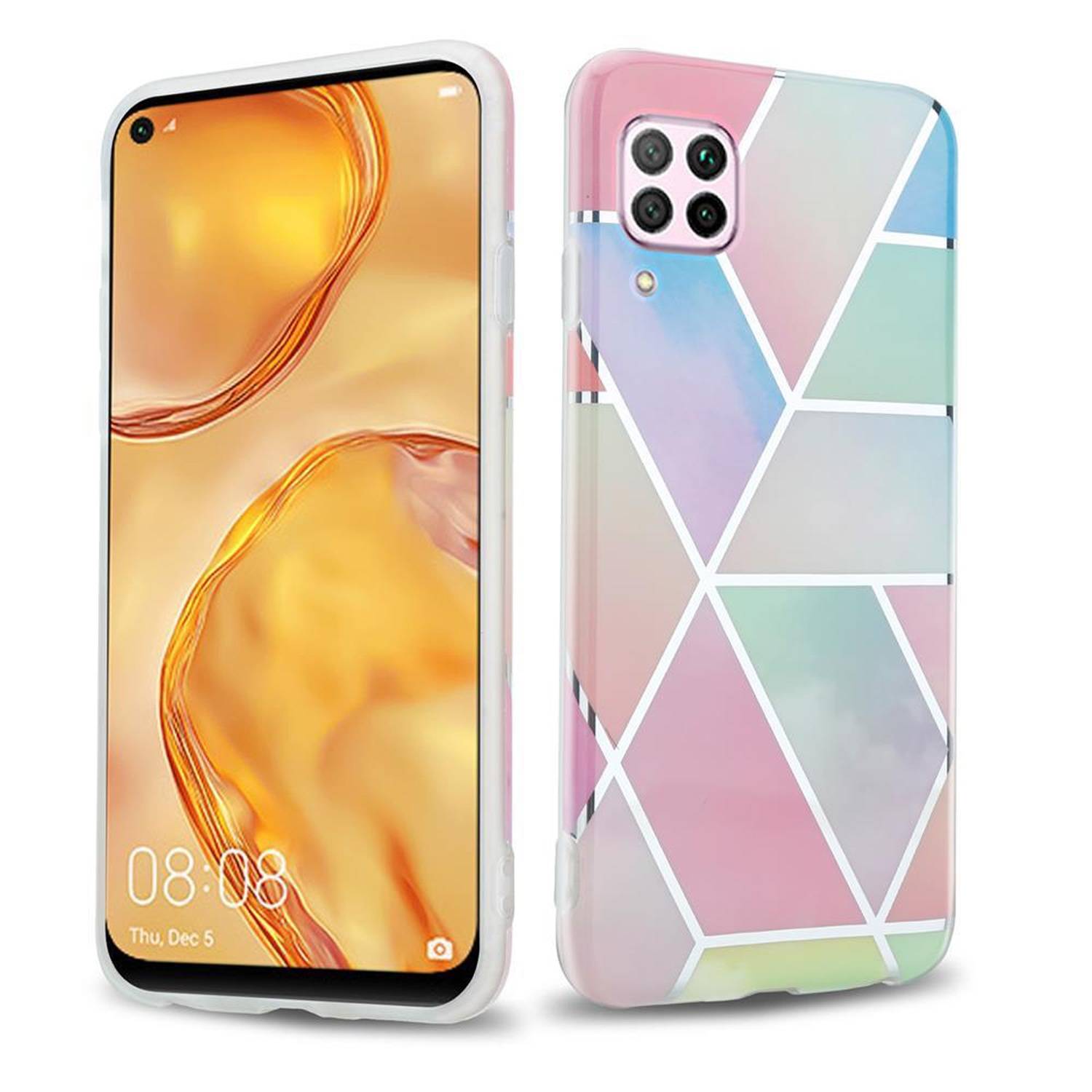 Cadorabo Schutzhülle für Huawei NOVA 6 SE / P40 LITE / NOVA 7i Hülle in Rosa TPU Handyhülle Etui Case Cover