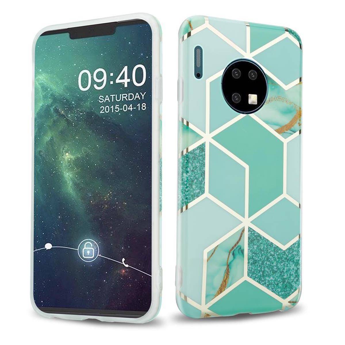 Cadorabo Schutzhülle für Huawei MATE 30 Hülle in Grün TPU Handyhülle Etui Case Cover