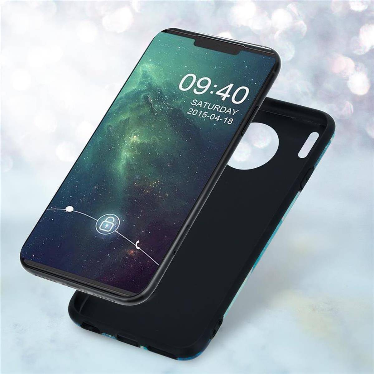 Cadorabo Schutzhülle für Huawei MATE 30 Hülle in Blau TPU Handyhülle Etui Case Cover