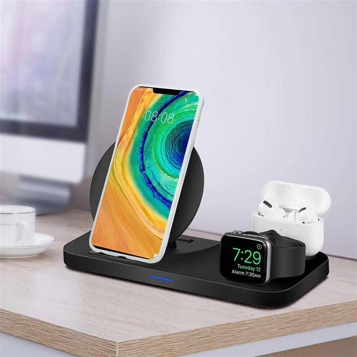 Cadorabo Schutzhülle für Huawei MATE 30 PRO Hülle in Blau TPU Handyhülle Etui Case Cover