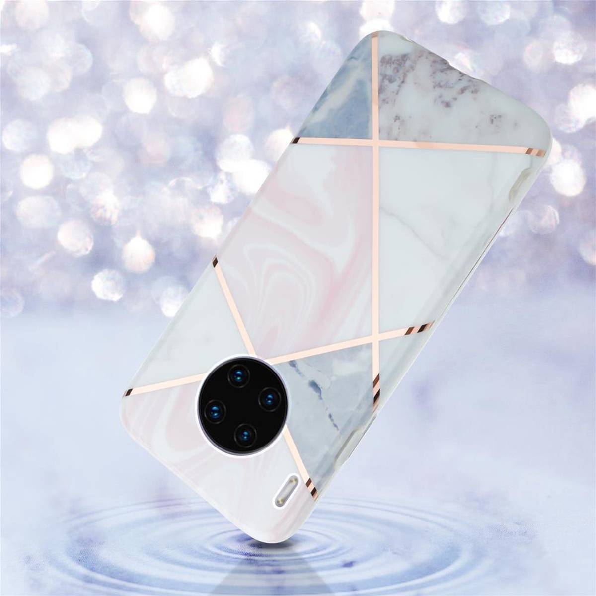 Cadorabo Schutzhülle für Huawei MATE 30 PRO Hülle in Rosa TPU Handyhülle Etui Case Cover