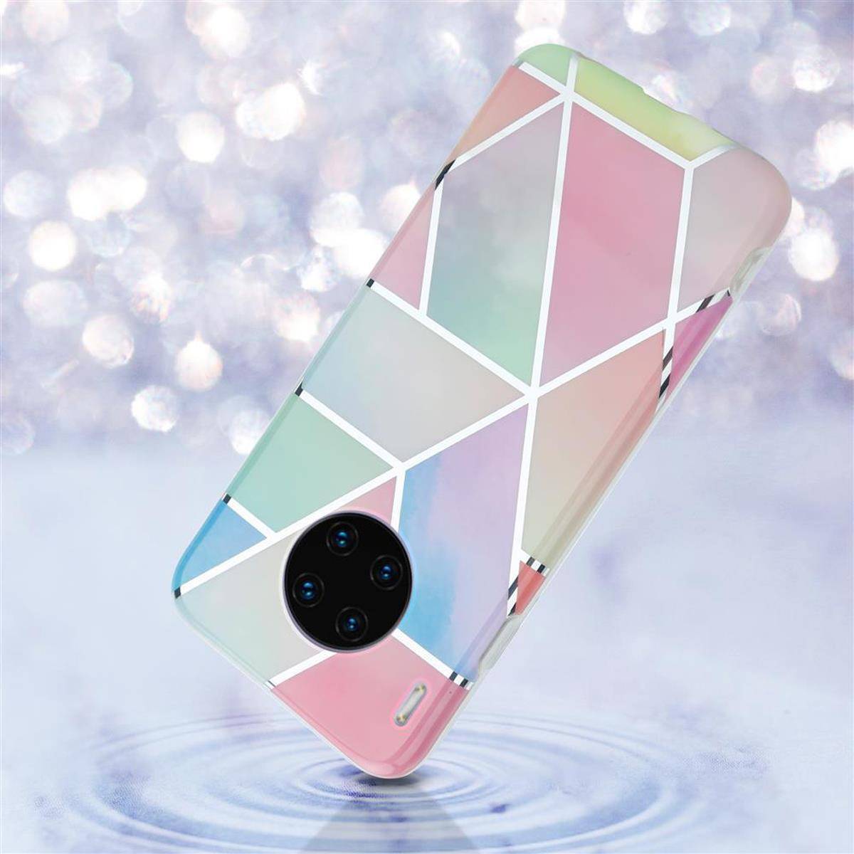 Cadorabo Schutzhülle für Huawei MATE 30 PRO Hülle in Rosa TPU Handyhülle Etui Case Cover