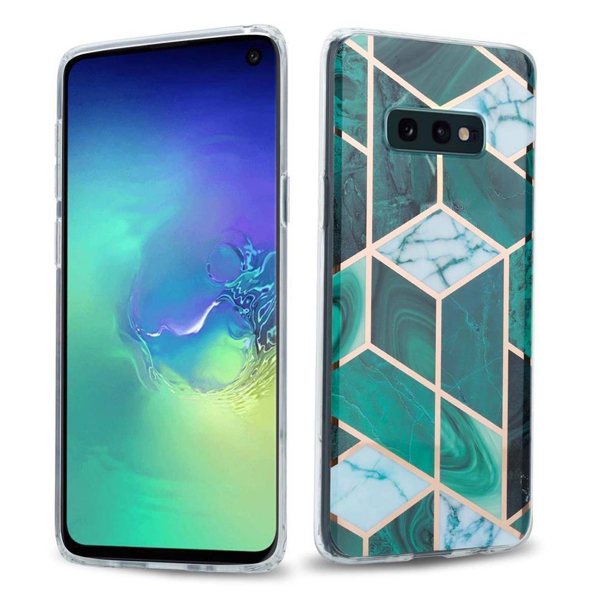Cadorabo Schutzhülle für Samsung Galaxy S10 4G Hülle in Grün TPU Handyhülle Etui Case Cover