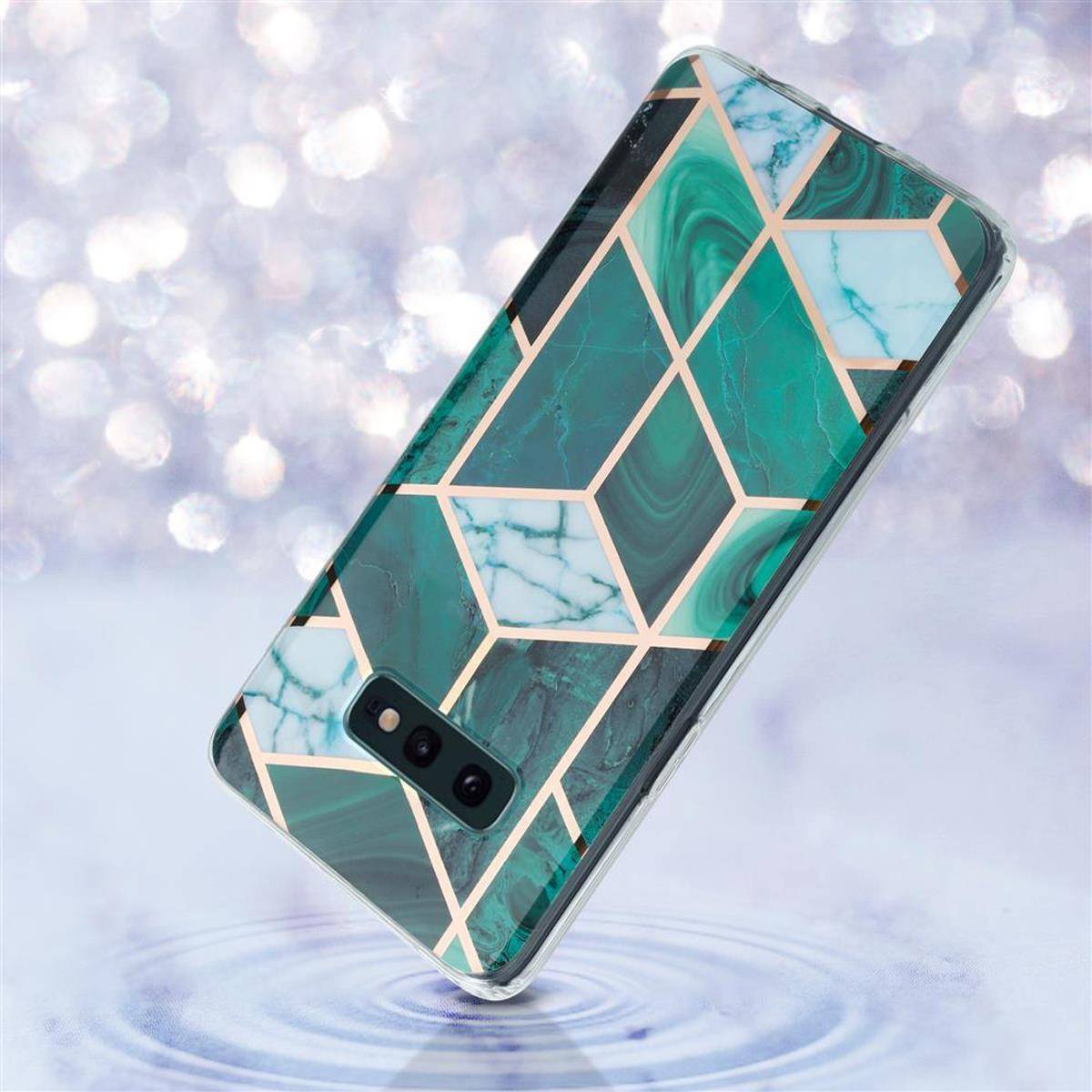Cadorabo Schutzhülle für Samsung Galaxy S10 4G Hülle in Grün TPU Handyhülle Etui Case Cover