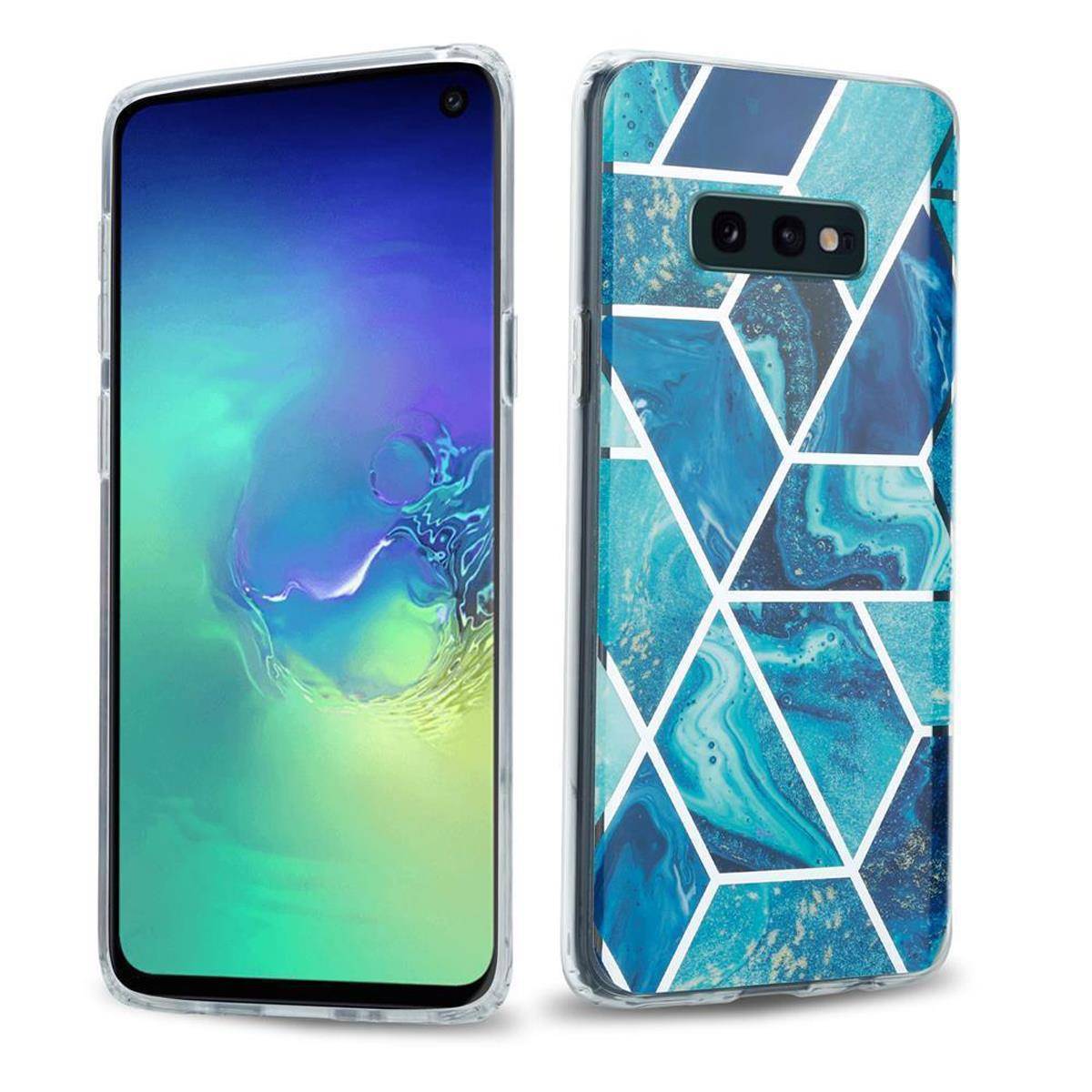 Cadorabo Schutzhülle für Samsung Galaxy S10 4G Hülle in Blau TPU Handyhülle Etui Case Cover