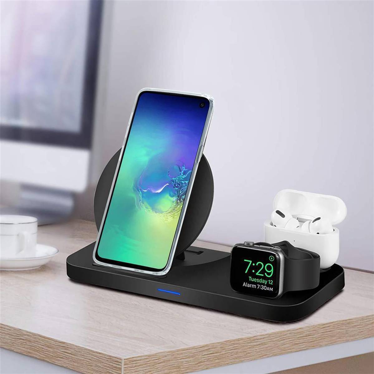 Cadorabo Schutzhülle für Samsung Galaxy S10 4G Hülle in Blau TPU Handyhülle Etui Case Cover