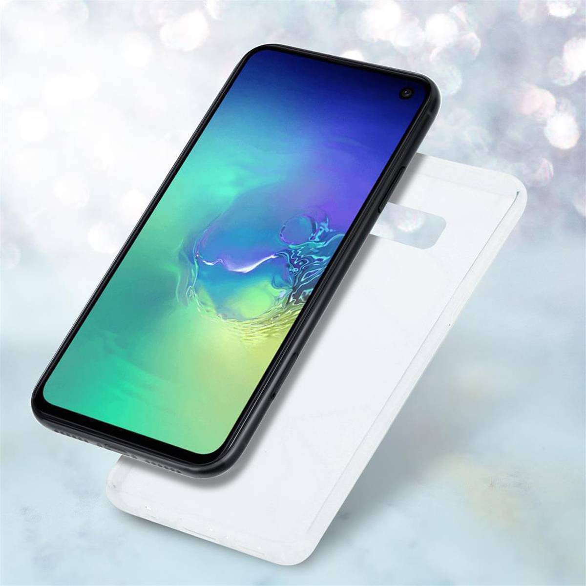 Cadorabo Schutzhülle für Samsung Galaxy S10 4G Hülle in Blau TPU Handyhülle Etui Case Cover