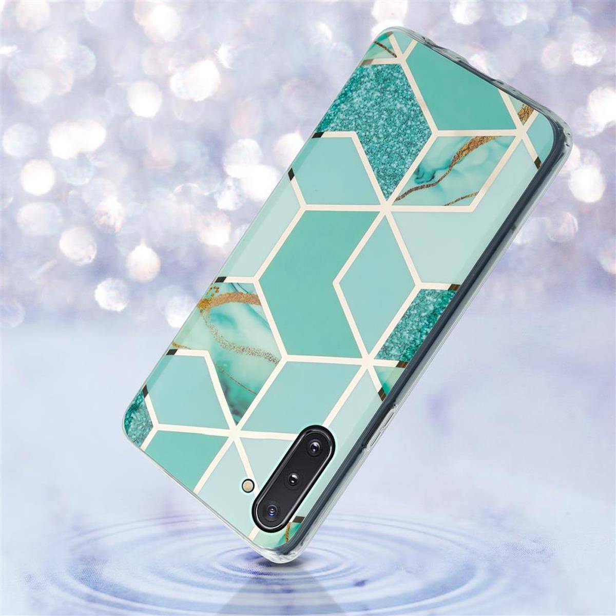 Cadorabo Schutzhülle für Samsung Galaxy NOTE 10 Hülle in Grün TPU Handyhülle Etui Case Cover