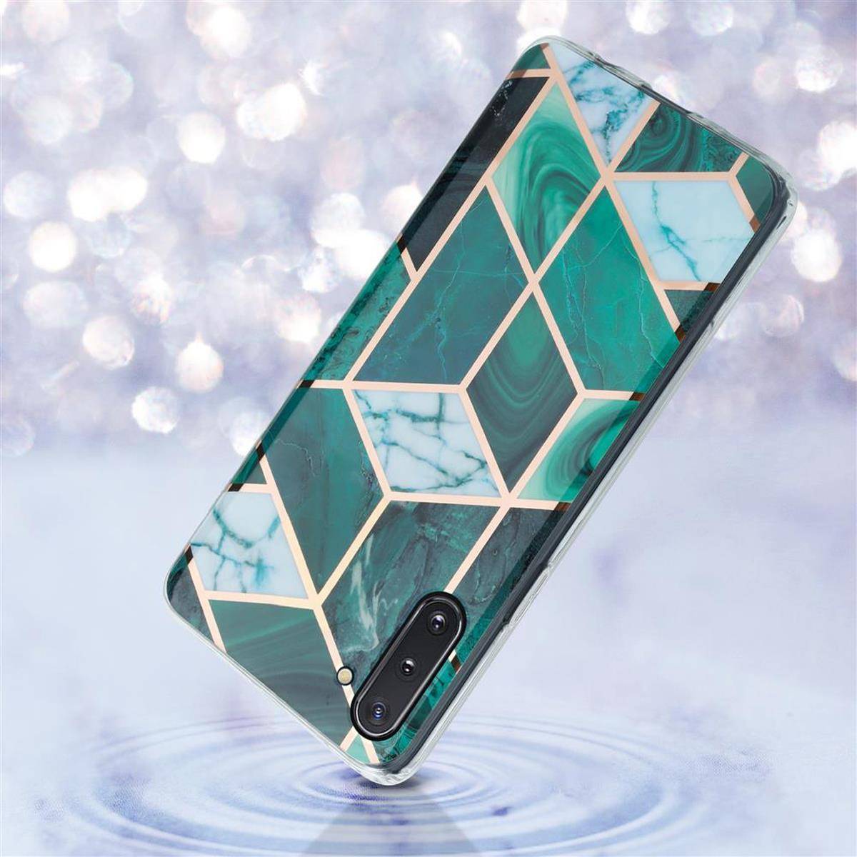 Cadorabo Schutzhülle für Samsung Galaxy NOTE 10 Hülle in Grün TPU Handyhülle Etui Case Cover