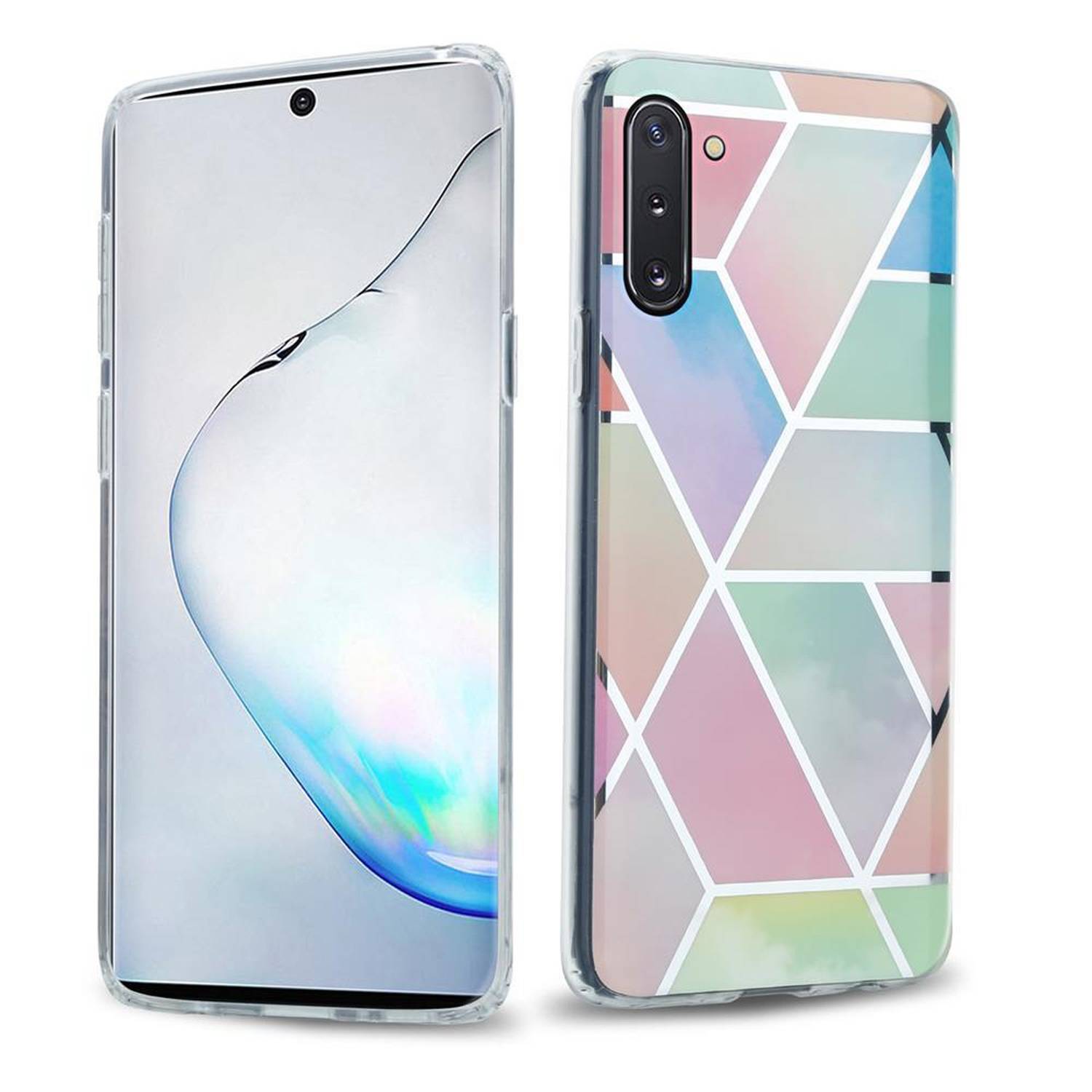 Cadorabo Schutzhülle für Samsung Galaxy NOTE 10 Hülle in Rosa TPU Handyhülle Etui Case Cover