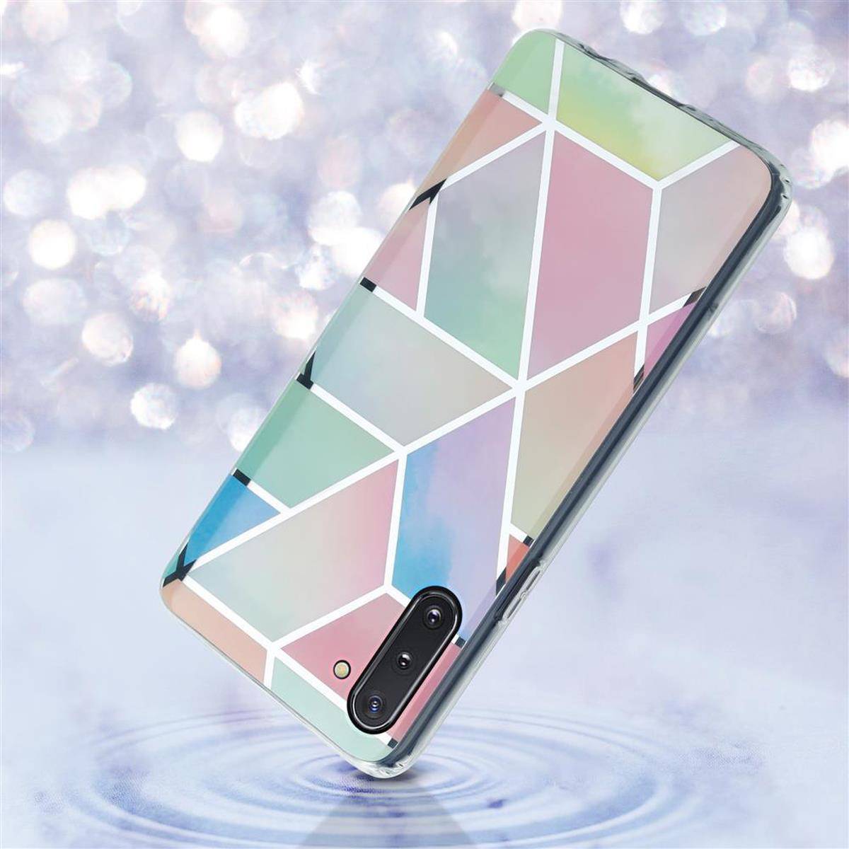 Cadorabo Schutzhülle für Samsung Galaxy NOTE 10 Hülle in Rosa TPU Handyhülle Etui Case Cover