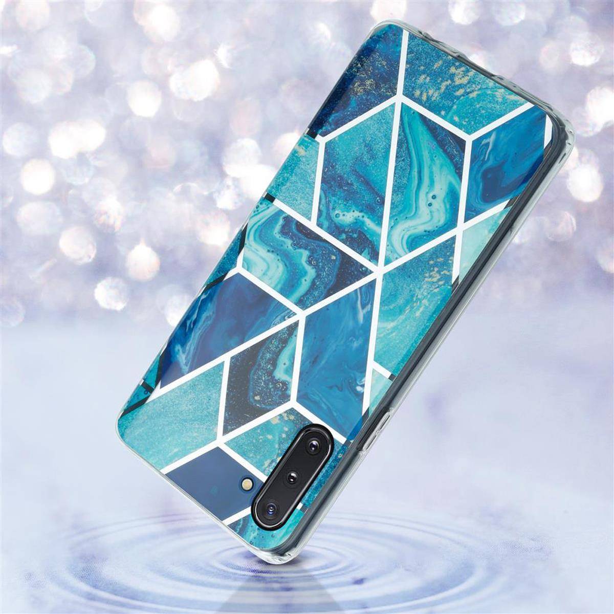 Cadorabo Schutzhülle für Samsung Galaxy NOTE 10 Hülle in Blau TPU Handyhülle Etui Case Cover