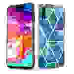 Cadorabo Schutzhülle für Samsung Galaxy A70 / A70s Hülle in Blau TPU Handyhülle Etui Case Cover