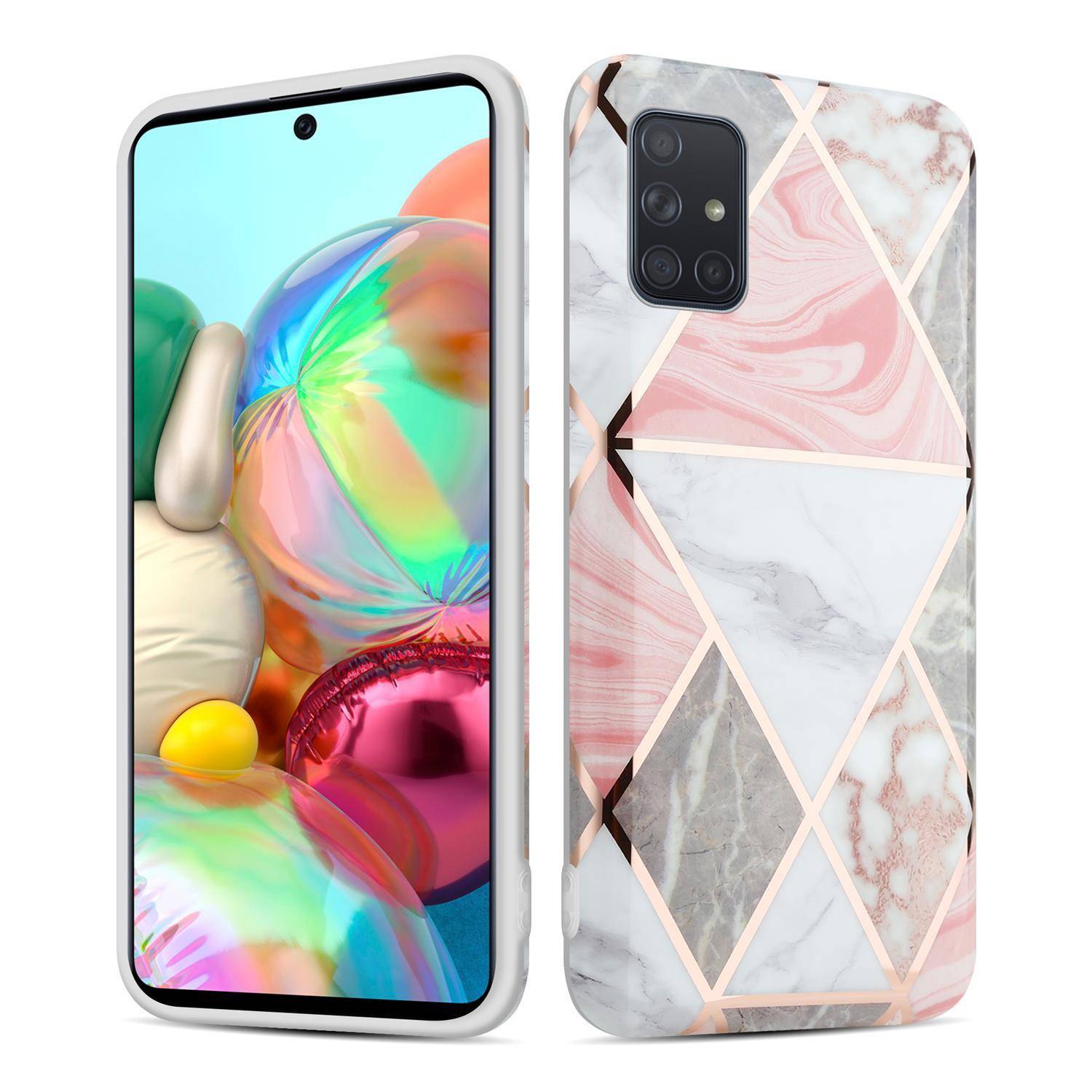 Cadorabo Schutzhülle für Samsung Galaxy A51 5G Hülle in Grau TPU Handyhülle Etui Case Cover